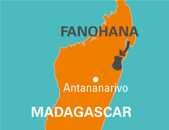 Carte coopÃ©rative Fanohana Ã  Madagascar curcuma